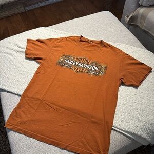 Harley-Davidson Burnt Orange Short Sleeve Tee